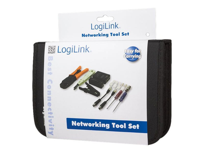 LogiLink Management Netzwerk-Werkzeugset mit Tasche 6-teilig