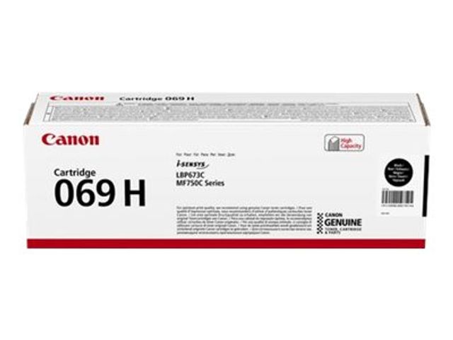 Canon 069H - High Yield - black - original - box - toner cartridge - for i-SENSYS LBP673Cdw, LBP673dw, MF752Cdw, MF754Cdw
