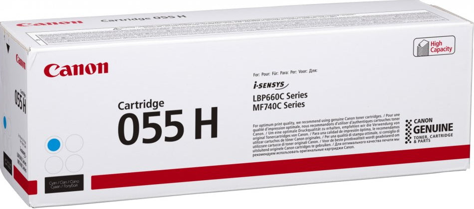 Canon toner cartridge 055 H - Cyan