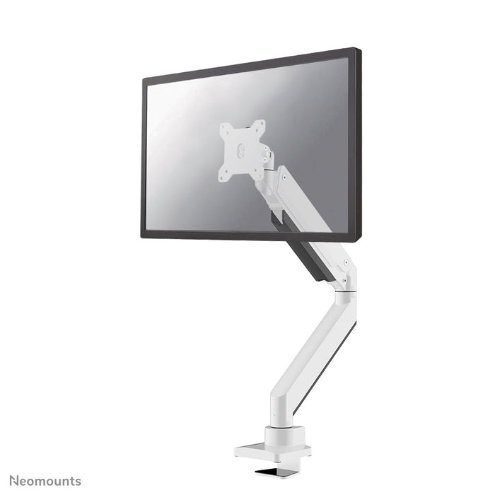 Neomounts by Newstar Neomounts Pro NM-D775WHITE Desk Mount for Flat Panel Display - White - 1 Display(s) Supported - 124.5 cm (49") Screen Support - 16 kg Load Capacity - 75 x 75, 100 x 100