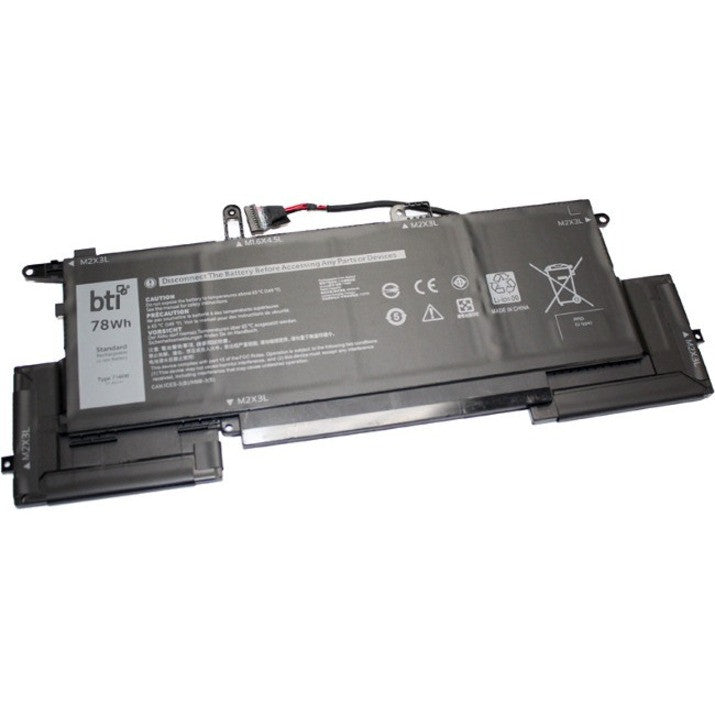 BTI 78Wh 6 Zellen 8RTVG kompatibler Akku für DELL INSPIRON 14 7000 (7400) LATITUDE 9410 2-IN-1 LATITUDE 7400 2-IN-1