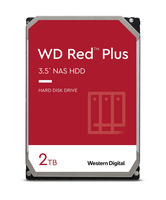 Western Digital Red Plus internal hard drive 2 TB 5400 RPM 64 MB 3.5" Serial ATA