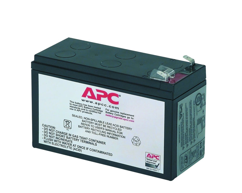 APC Replacement Battery Cartridge #17 - UPS battery - 1 x battery - Lead Acid - black - for P/N: BE850G2, BE850G2-CP, BE850G2-FR, BE850G2-IT, BE850G2-