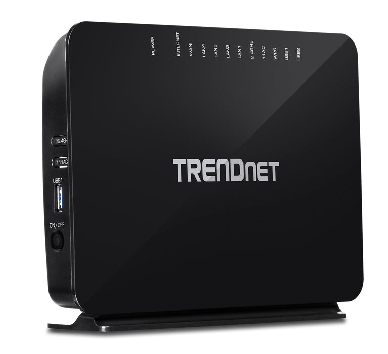Trendnet TEW-816DRM Dual-band (2.4 GHz / 5 GHz) Gigabit Ethernet Black wireless router