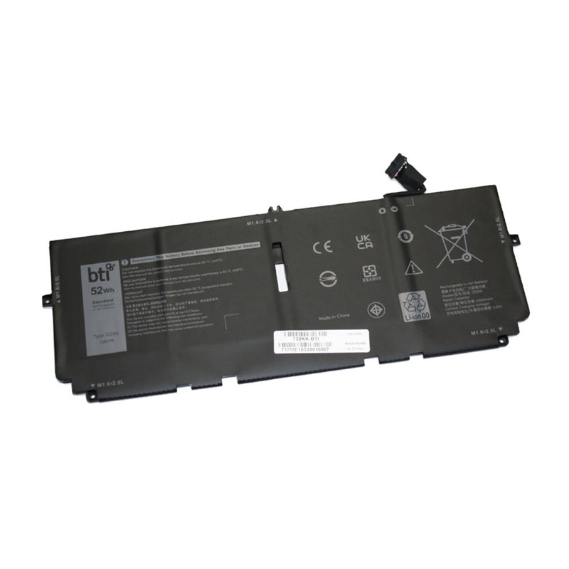 BTI 52Wh 4 cell CN-0WN0N0 compatible battery for DELL XPS 13 (9310) XPS 13 (9300)
