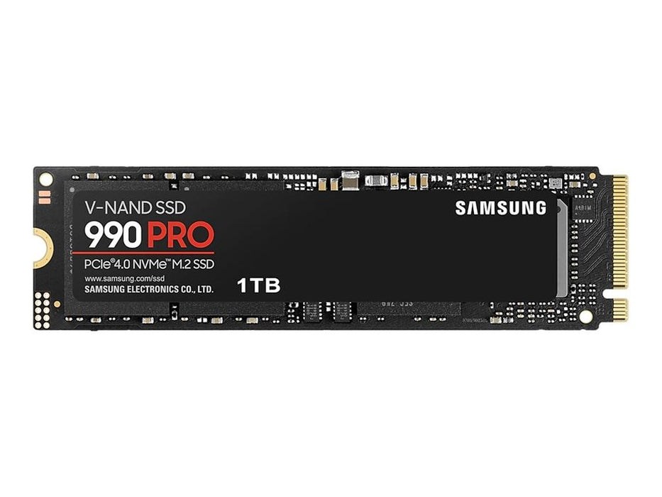 Samsung 990 PRO MZ-V9P1T0BW - SSD - encrypted - 1 TB - internal - M.2 2280 - PCIe 4.0 x4 (NVMe) - 256-bit AES - TCG Opal Encryption 2.0