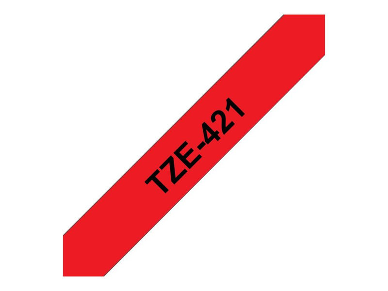 BROTHER P-Touch TZE-421 schwarz auf rot 9mm