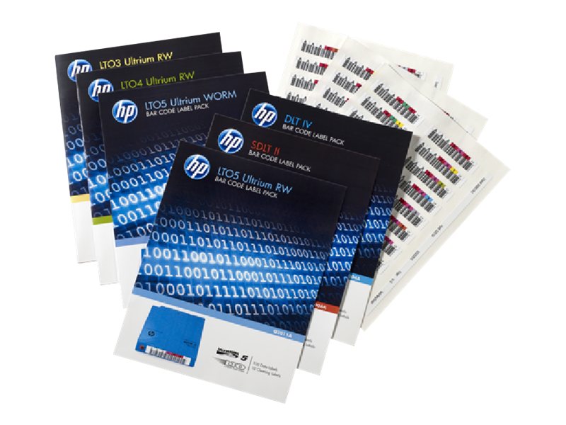HPE LTO-6 Ultrium RW Bar Code Label Pack
