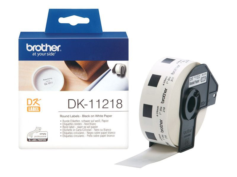 Brother Versandetiketten DK-11218 (1.000 St.), wei 24 mm