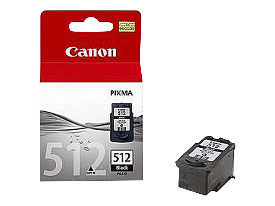 Canon PG-512 - 2969B001 - 1 x Black - Ink Cartridge - For PIXMA MP230,MP252,MP270,MP280,MP282,MP495,MP499,MX340,MX350,MX360,MX410,MX420