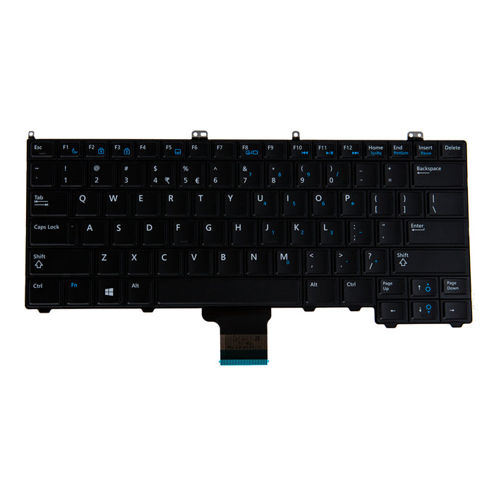 Dell German Keyboard 80 Keys Backlit Single Point for Latitude 7420