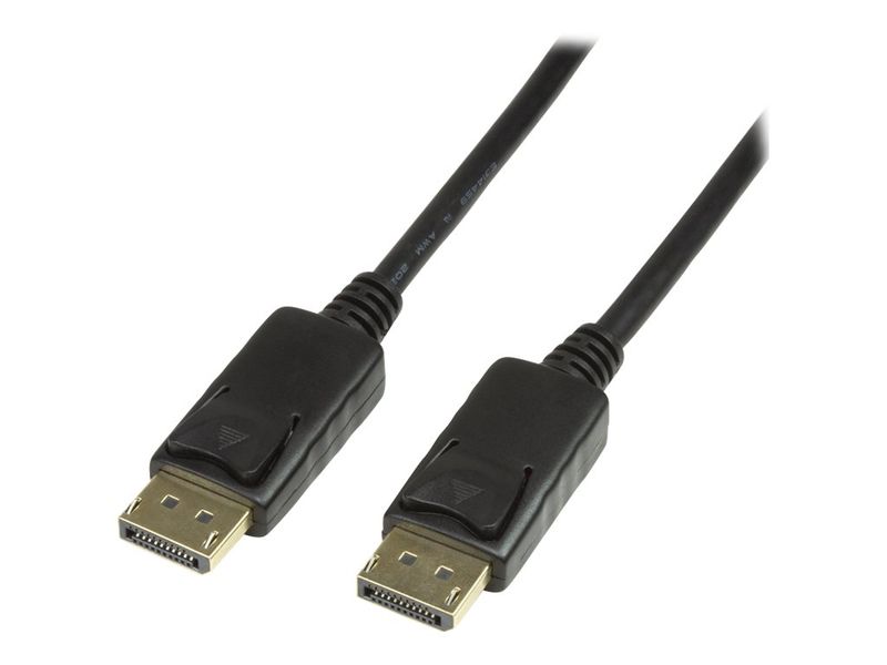 Logilink DisplayPort-Kabel. DP/M zu DP/M. 4K/60 Hz. schw. 5m