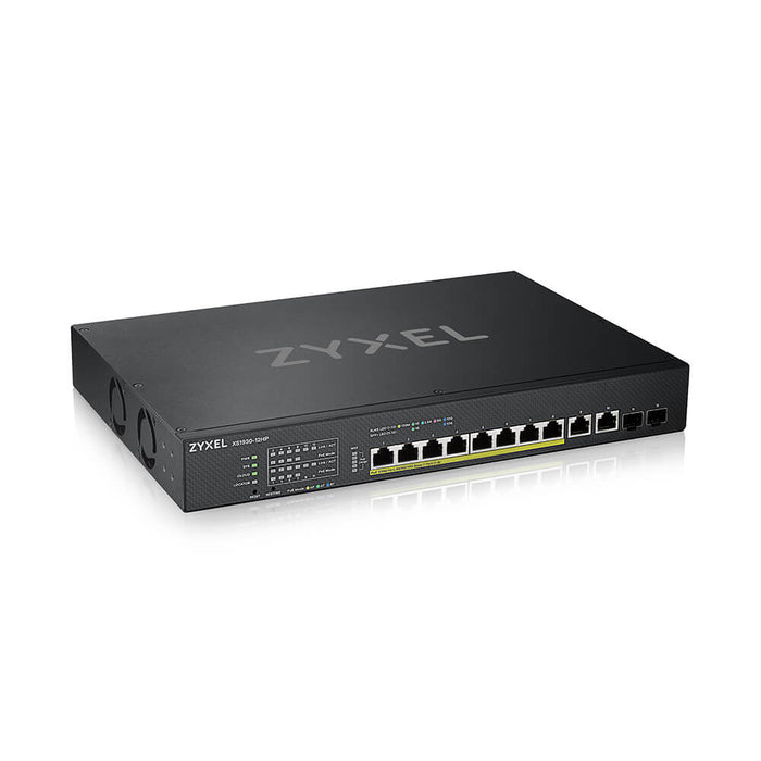 Zyxel XS1930-12HP - Switch - smart - 8 x 100/1000/2.5G/5G/10GBase-T (PoE++) + 2 x 100/1000/2.5G/5G/10GBase-T + 2 x 10 Gigabit SFP+ - rack-mountable -