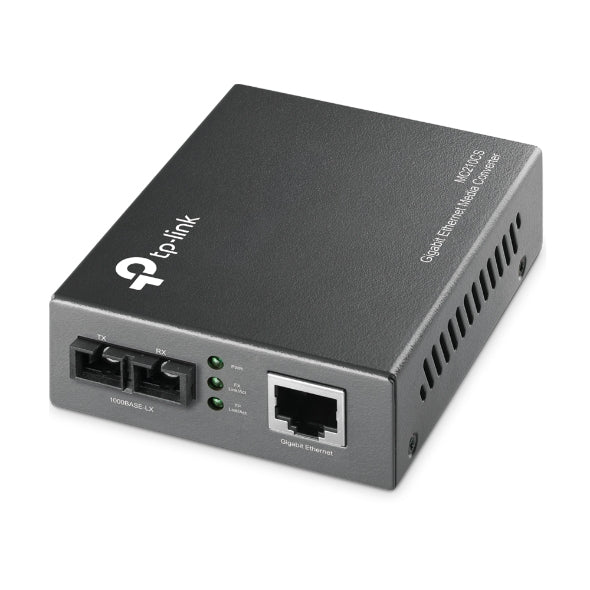 TP-Link MC210CS 10/100/1000 Mbps RJ45 to 1000 Mbps Single-Mode SC Fiber Converter