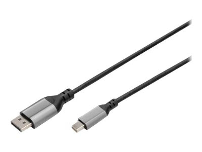 DIGITUS DisplayPort Adapterkabel mini DP->DPort St/St 8K 2m