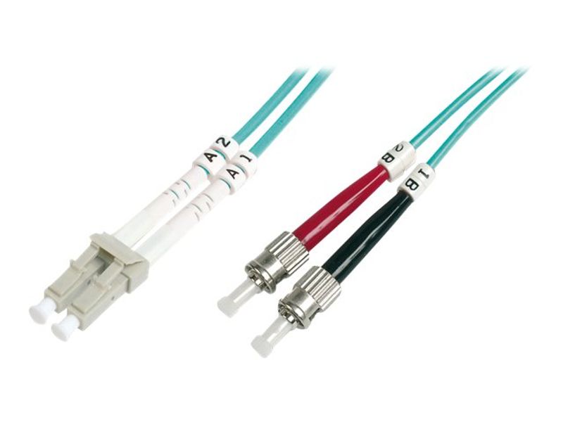 DIGITUS LWL Patchkabel LC -> ST 5.00m Multimode Duplex OM3