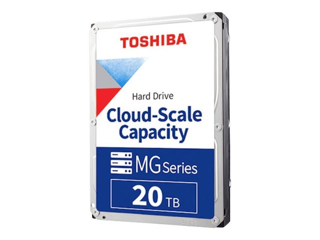 Toshiba MG10 Series MG10ACA20TE - Hard drive - Enterprise - 20 TB - internal - 3.5" - SATA 6Gb/s - 7200 rpm - buffer: 512 MB