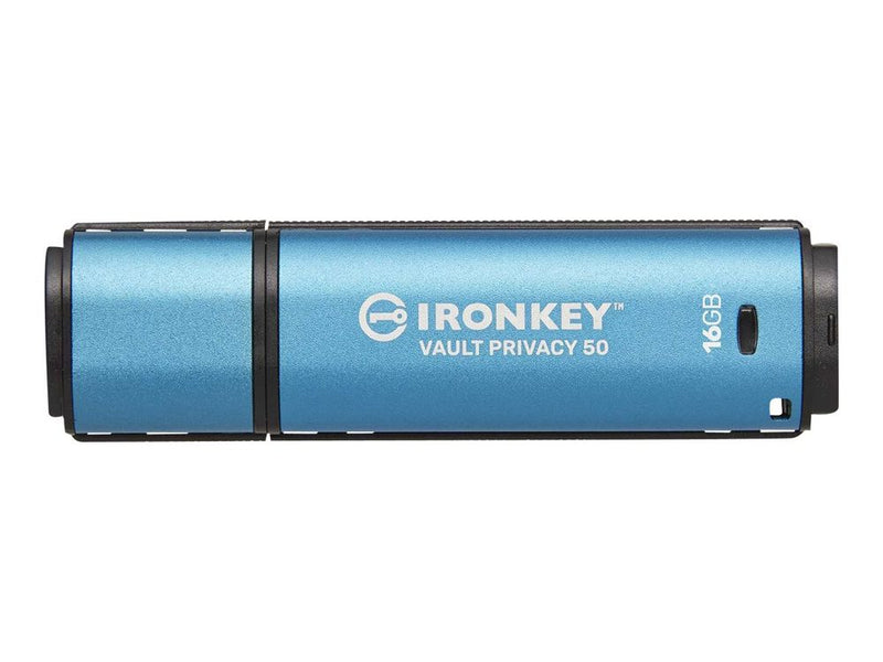 Kingston IronKey Vault Privacy 50 Series - USB flash drive - encrypted - 16 GB - USB 3.2 Gen 1 - TAA Compliant