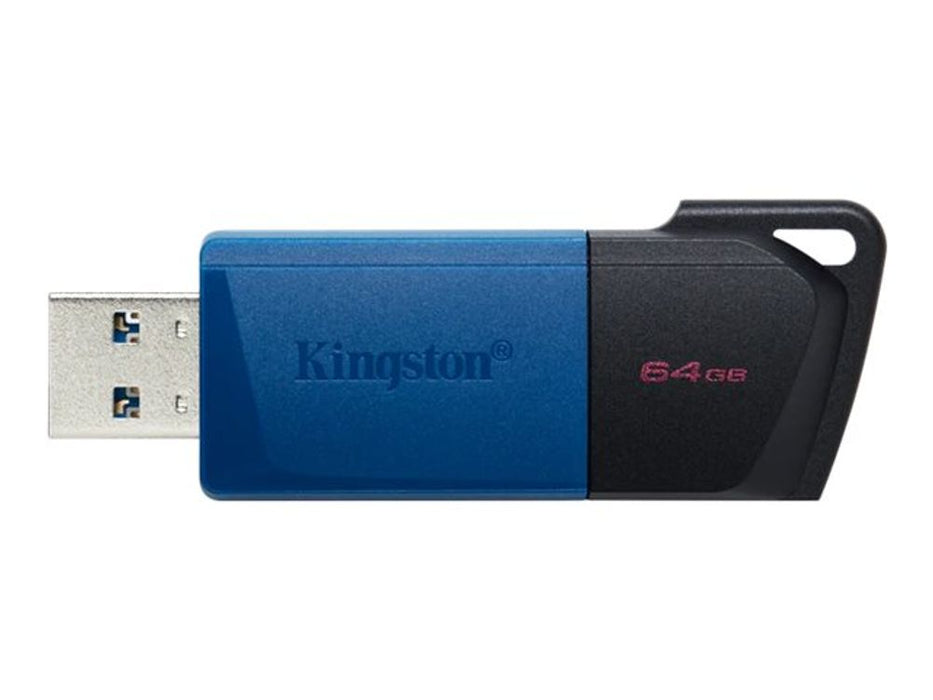Kingston Technology DataTraveler 64GB USB3.2 Gen 1 Exodia M (Black + Blue) - 2 Pieces