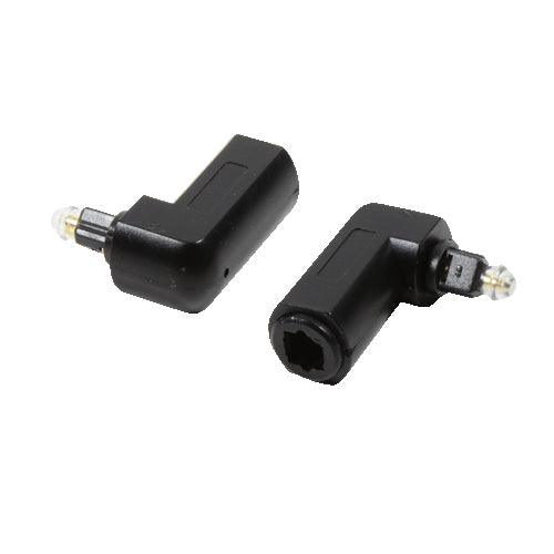 Logilink Audio adapter (90°), Toslink/M to Toslink/F, black