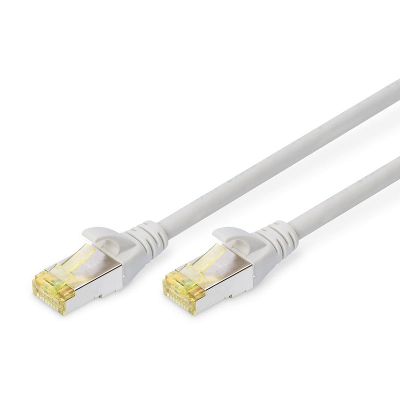DIGITUS Patchkabel Cat6a S/FTP 2xRJ45 30.0m grau Hebelschutz Polybeutel