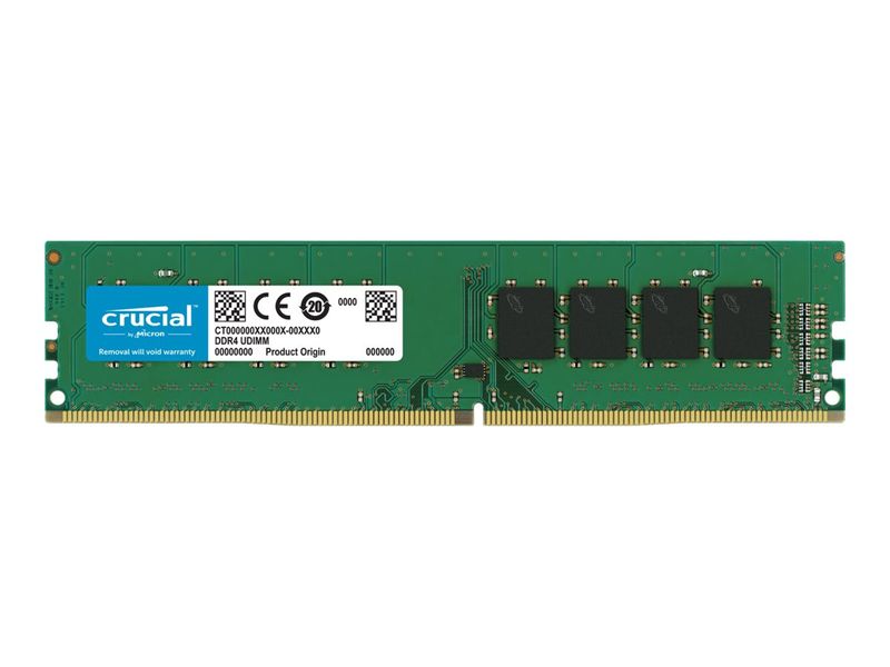 Crucial Classic - DDR4 - module - 8 GB - DIMM 288-pin - 3200 MT/s / PC4-25600 - CL22 - 1.2 V - unbuffered - non-ECC