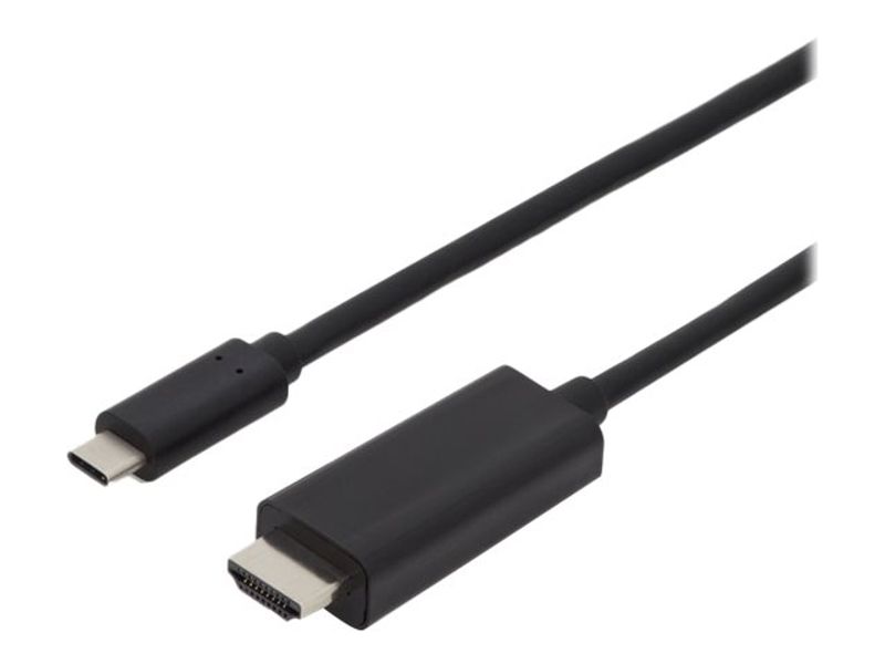 DIGITUS USB C Adapterkabel Typ C -HDMI A 4K St/St 2.0m, sw
