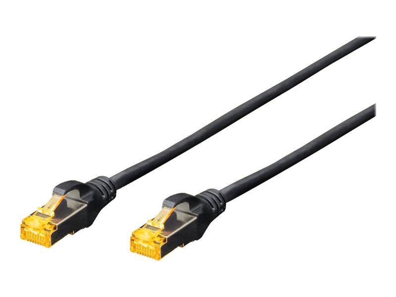 DIGITUS CAT 6A S/FTP Patchkabel,0,5m, schwarz