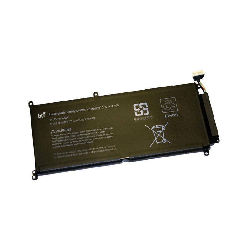 Batterie compatible BTI 55 Wh 3 cellules 807417-005 pour HP - COMPAQ ENVY 15-AH00NA ENVY 15-AH151SA ENVY 15-AH000NA ENVY M6-P114DX ENVY M6-P113DX