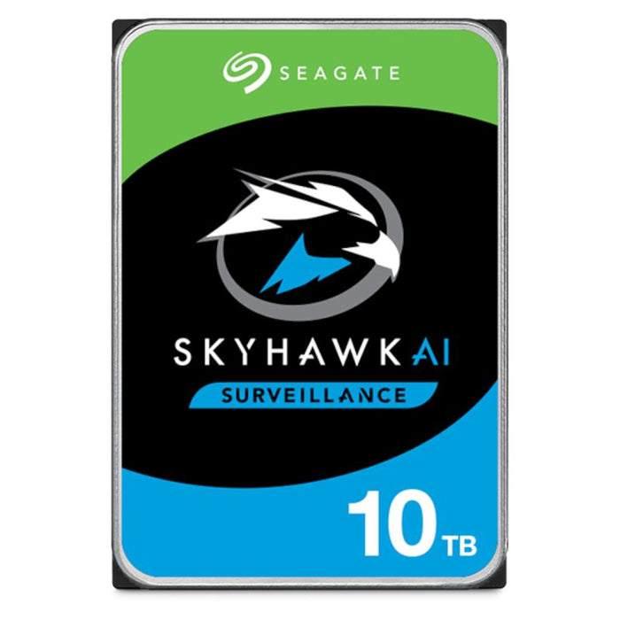 Seagate SkyHawk AI ST10000VE001 - Hard drive - 10 TB - internal - 3.5" - SATA 6Gb/s - 7200 rpm - buffer: 256 MB