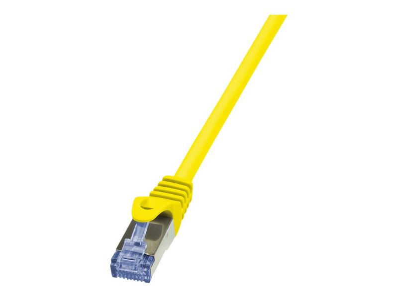 "Logilink Patch Cable Cat.6A S/FTP yellow 0,25m, PrimeLine"