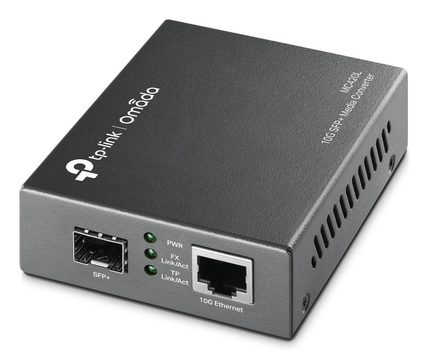 TP-Link Omada MC420L V1 - Fibre media converter - 10GbE, 5GbE, 2.5GbE - 10GBase-LR, 10GBase-LRM, 10GBase-SR, 10GBase-T, 5GBase-T, 2.5GBase-T, 1000Base