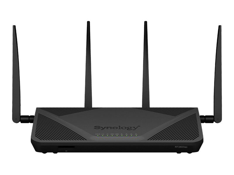 Synology RT2600AC wireless router Gigabit Ethernet Dual-band (2.4 GHz / 5 GHz) Black
