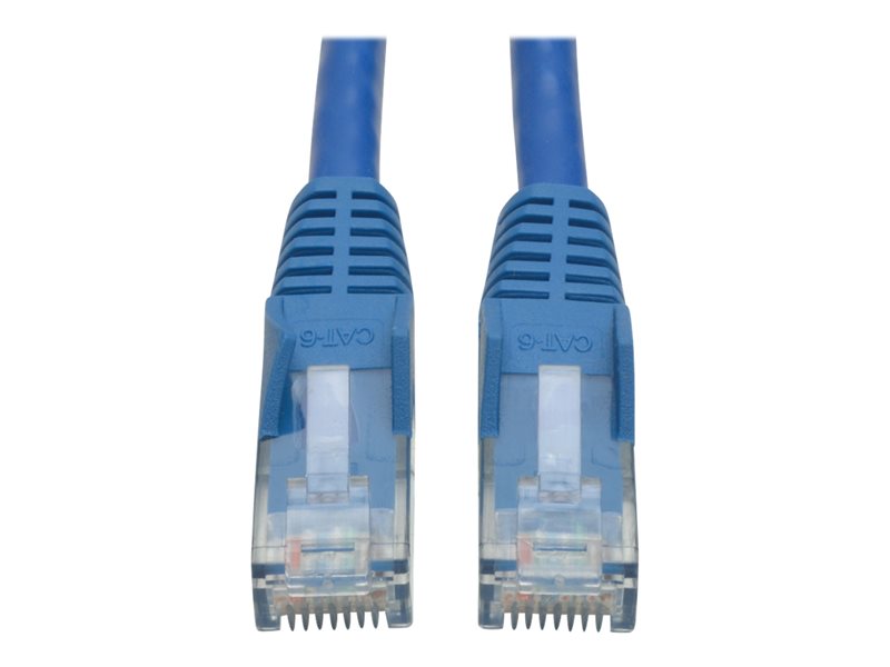 Eaton Tripp Lite Series Cat6 Gigabit Snagless Molded (UTP) Ethernet Cable (RJ45 M/M), PoE, Blue, 10 ft. (3.05 m) - Patch cable - RJ-45 (M) to RJ-45 (M
