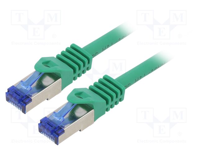 Logilink Patch cable Cat.6A S/FTP Ultraflex GHMT certified, green 0.25m
