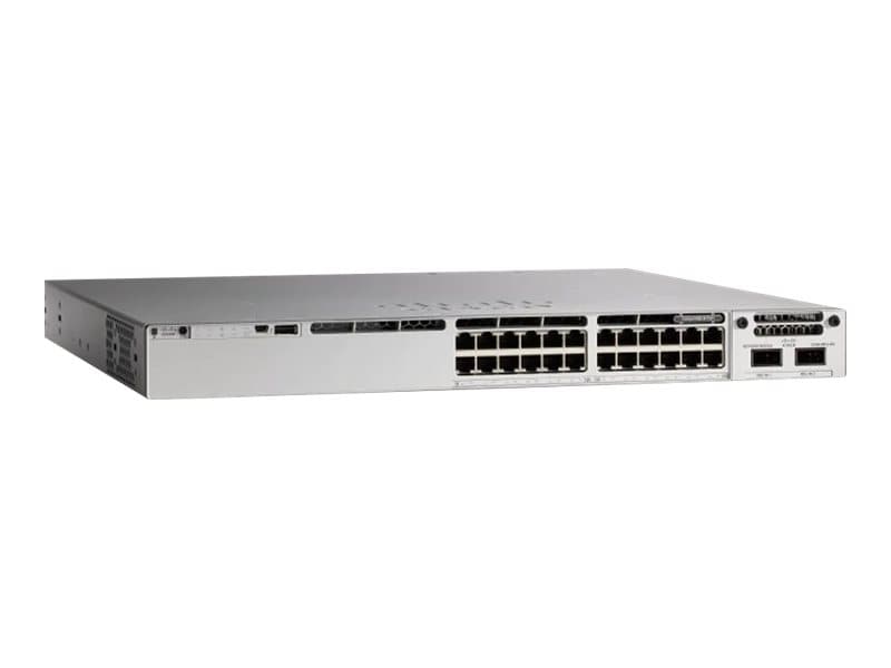 Cisco Catalyst 9300 - Network Advantage - switch - L3 - Managed - 24 x 10/100/1000 (PoE+) - rack-mountable - PoE+ (445 W)