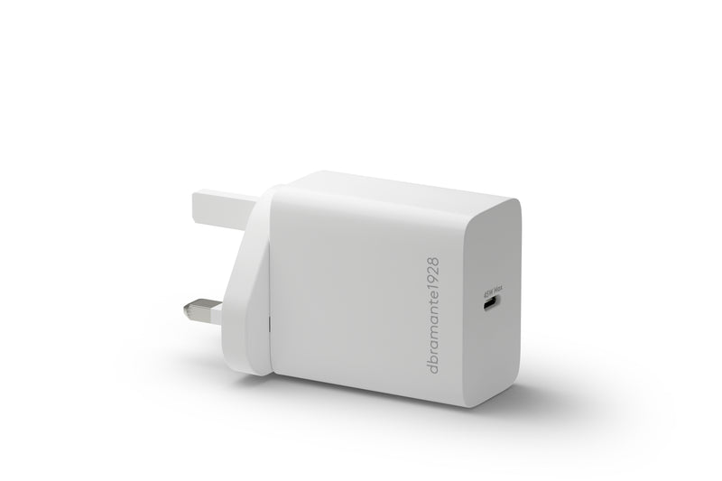 dbramante1928 re-charge - Power adapter - 45 Watt - 3 A - PD (USB-C) - white - United Kingdom
