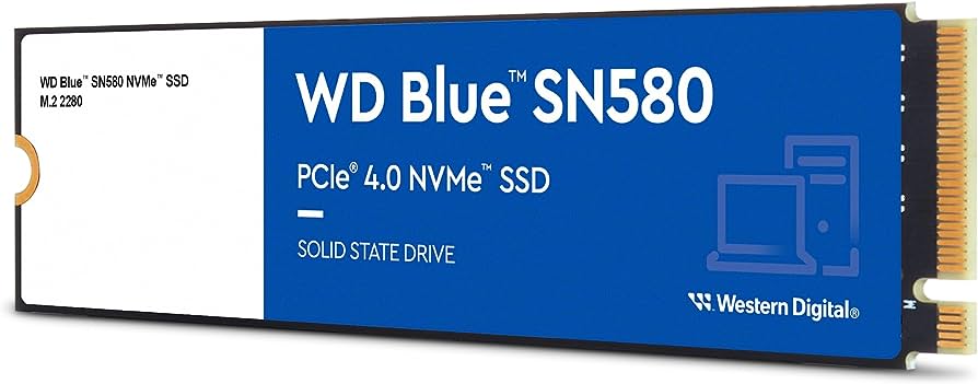 WD Blue SN580 WDS200T3B0E - SSD - 2 TB - internal - M.2 2280 - PCIe 4.0 x4 (NVMe)