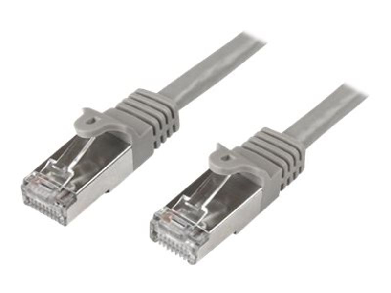 Startech 2m CAT6 Ethernet Cable, 10 Gigabit Shielded Snagless RJ45 100W PoE Patch Cord, CAT 6 10GbE SFTP Network Cable w/Strain Relief, Grey, Wiring i