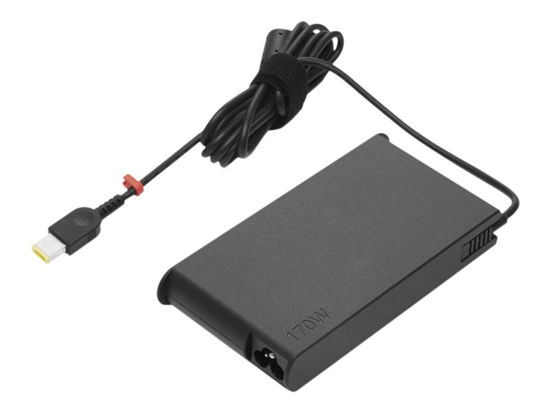 Lenovo ThinkPad 170W Slim AC Adapter (Slim-tip) - Power adapter - AC 100-240 V - 170 Watt - black - for ThinkPad P1 Gen 5, P15v Gen 2, P15v Gen 3, P16