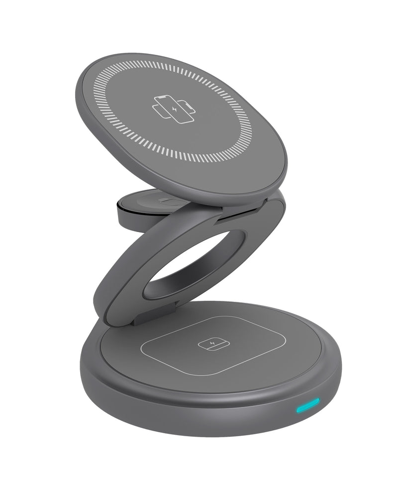 ICY BOX 3-in-1 Magnetische Ladestation Apple Watch/ IPhone/ AirPods Faltbar