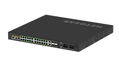 NETGEAR AV Line M4250-26G4F-PoE++ - Switch - L3 - Managed - 24 x 10/100/1000 (PoE++) + 2 x 10/100/1000 + 4 x 1000Base-X SFP - side to side airflow - r