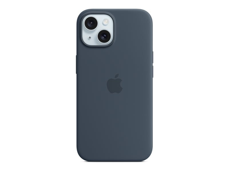 Apple Silikon Case mit MagSafe für Apple iPhone 15, sturmblau