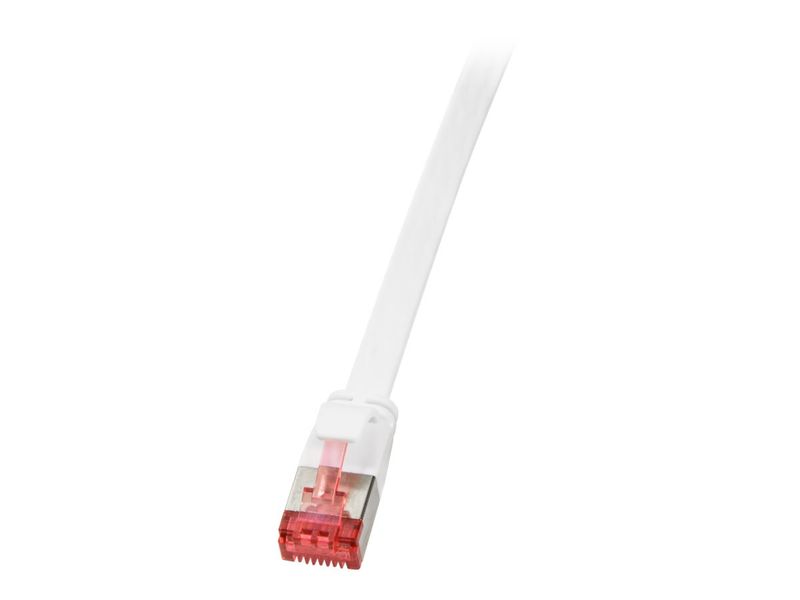Patch Cable Flat Cat.6A Shielded 3,00m white