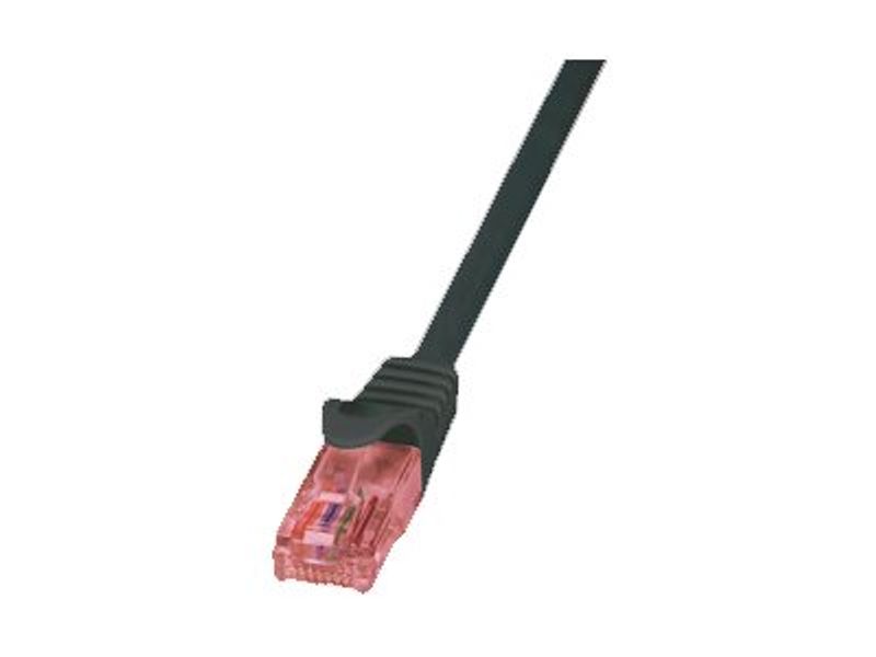 Patch Cable Cat.6 U/UTP BC black,2,00m PrimeLine