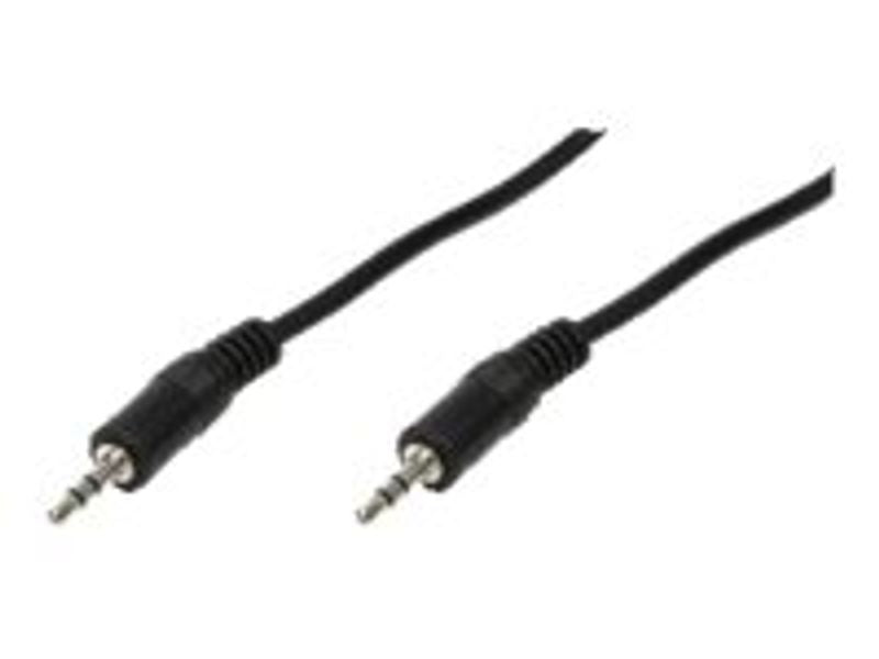 Logilink Audiokabel 1x 3,5mm -> 1x 3,5mm St/St 2.00m bk