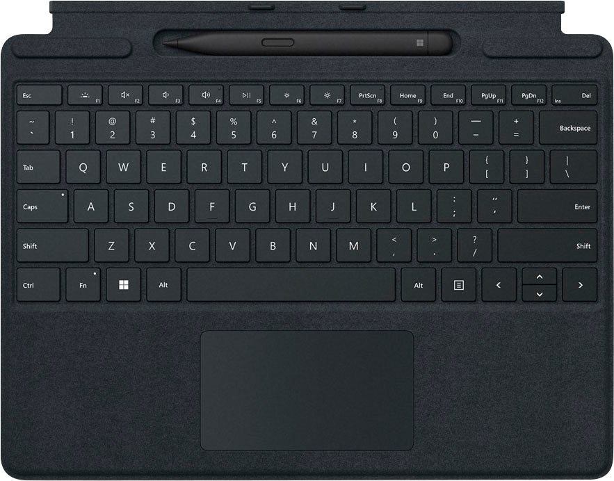 Microsoft Surface Pro Signature Keyboard - Keyboard - with accelerometer, trackpad, Surface Slim Pen 2 storage and charging tray - QWERTY - UK - black