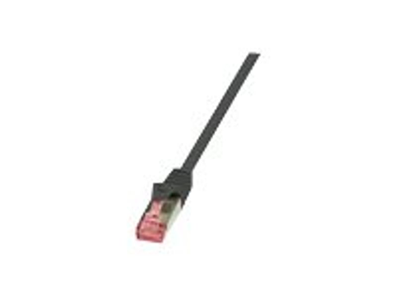Logilink Patchkabel CAT6 S/FTP AWG27 PIMF 0,25m schw.