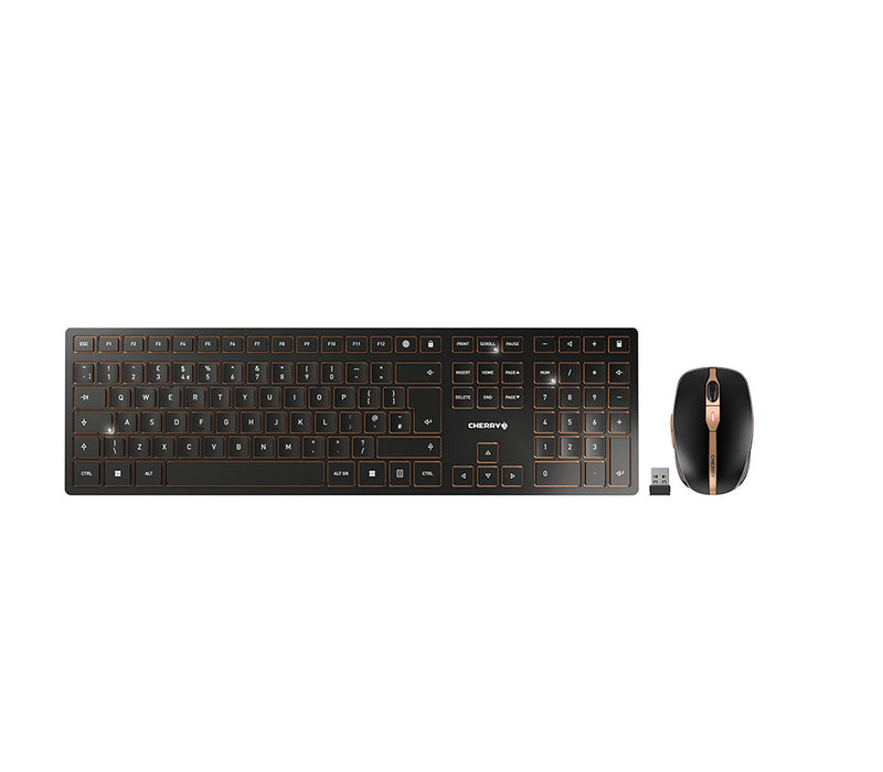 Cherry Desktop DW 9100 Slim [UK] WL AES Black/copper BT