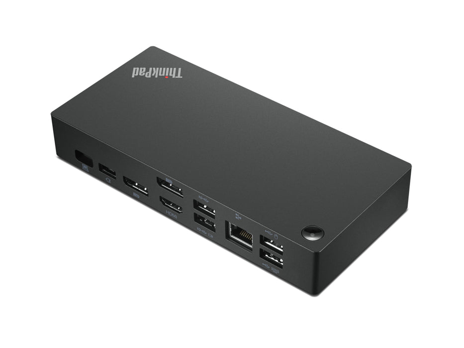 Lenovo ThinkPad Universal USB-C Dock - Docking station - USB-C - HDMI, 2 x DP - 1GbE - 90 Watt